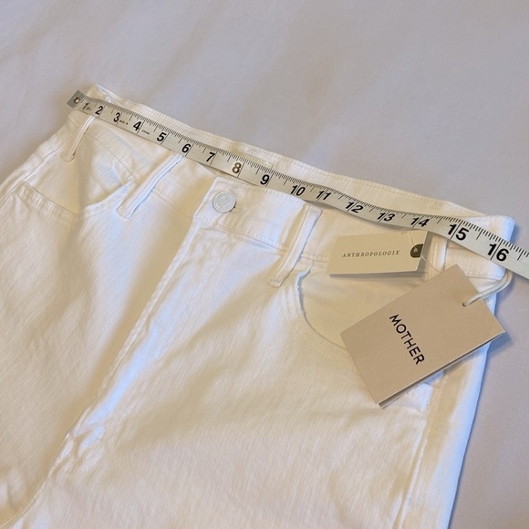 Mother The Hustler Ankle Fray"  mid-rise cropped wide leg w/fray hem Size 33x29 - Picture 15 of 16